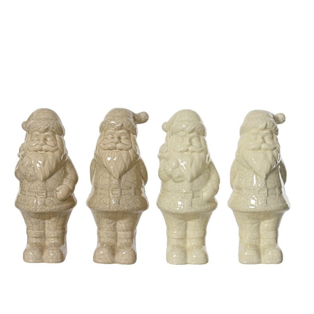 BABBO NATALE CERAMICA BIANCA H.35